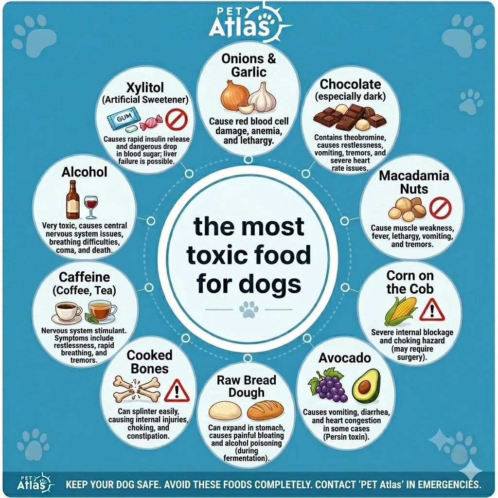 the most toxic food for dogs