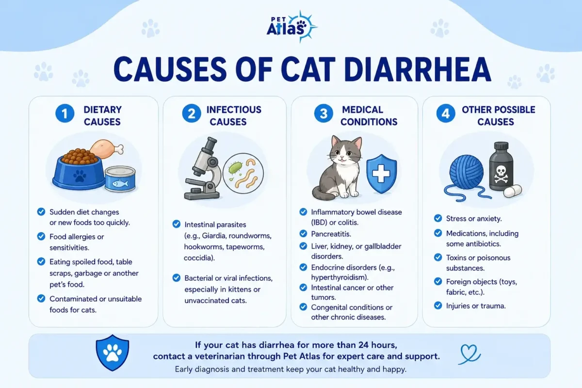 causes of cat diarrhea